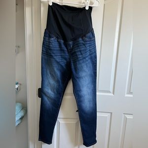 Isabel over the belly dark wash maternity skinny jeans
